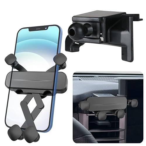 LUNQIN Car Phone Holder Mount for Toyota Tundra 2022 2023 2024 2025 Sequoia Auto Accessories Interior Decoration Mobile Cell Smartphone Bracket