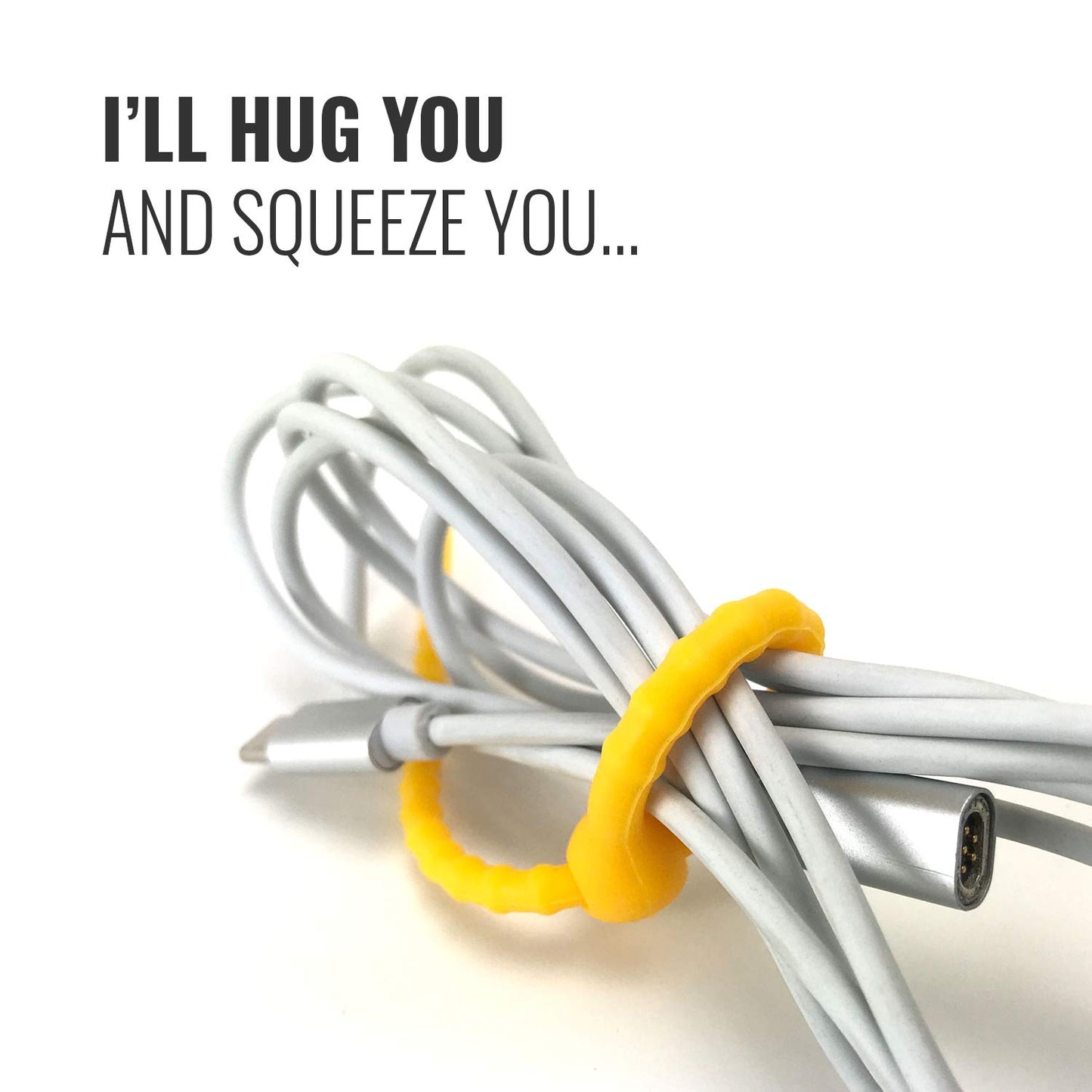 Teeo - Silicone Cable Ties - Cord Organizer - Twist Ties for Cords - Wire Ties - Reusable Organizer Cord Management, Electronics Wire Strips Rubber
