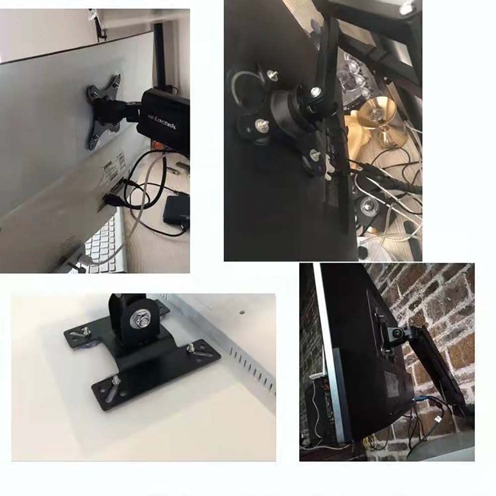 NOBER VESA Mount Adapter Bracket Kit Non-VESA Mounting Universal for 75 VESA Monitor Arm Compatible
