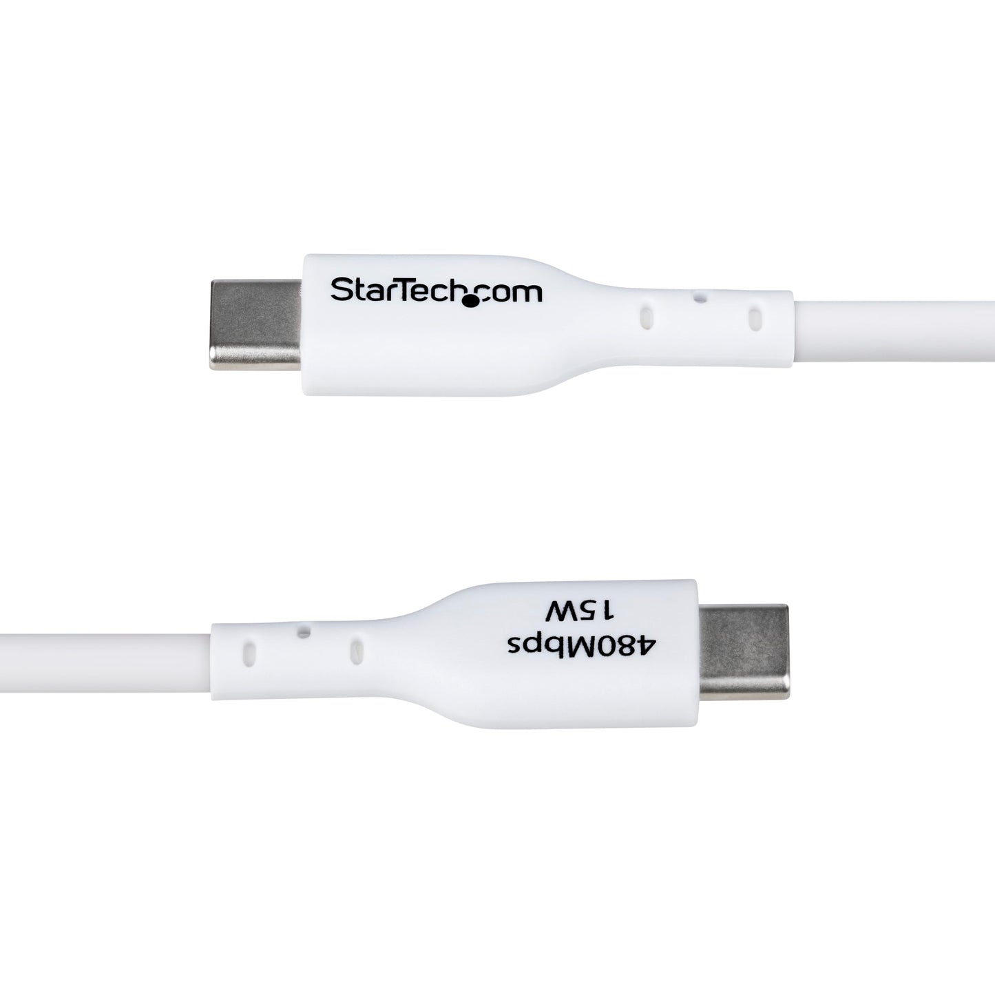 StarTech.com 3m (9.8ft) USB-A to USB-C Charging Cable, Charge & Sync, 3A, USB 2.0, TPE Jacket, White USB Charging Cord