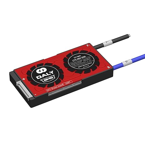 DALY Smart BMS Li-ion 17S 60V 60A with Visible Data Monitoring App Bluetooth Module, UART Communication for Rated 3.7V Lithium Battery Pack Management