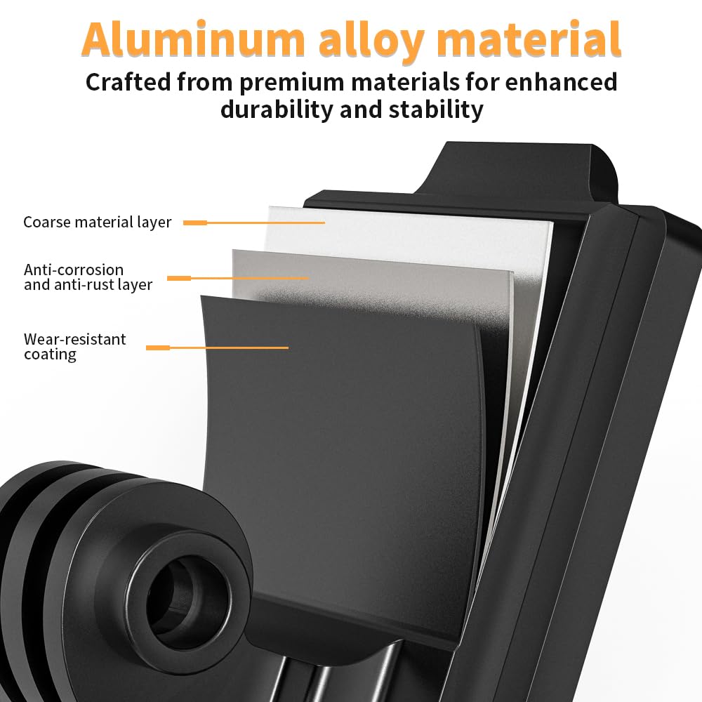 Aluminum NVG Helmet Mount, Tactical Helmet NVG Mount Compatible with GoPro Hero 13/12/11/10/9/8, DJI Osmo Action 6/5 Pro/4/3, Nano, Insta360, AKASO