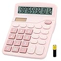 Desk Calculator, Envysun 12-Digit LCD Display Office Calculator - Dual Power, Compact and Lightweight, Easy-to-Read Display, Durable for Business