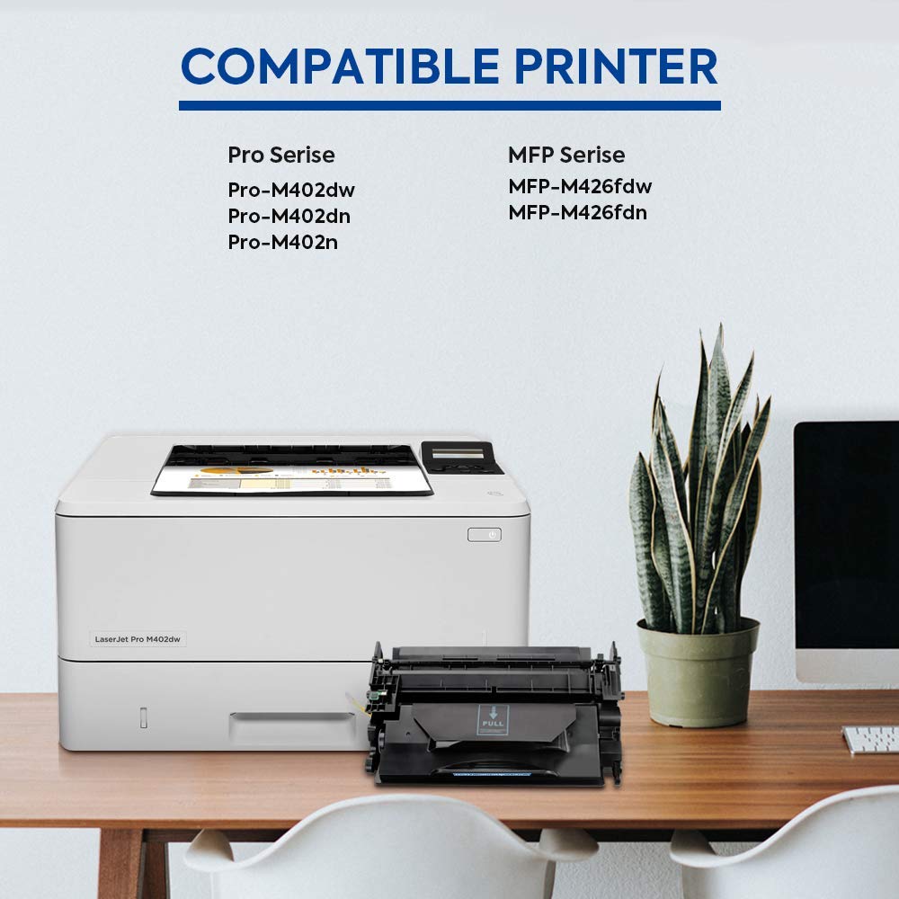 INK E-SALE Compatible Toner Cartridge Replacement for HP 26X CF226X 26A CF226A (Black, 2-Pack High Yield), for use with HP Laserjet Pro M402d M402n
