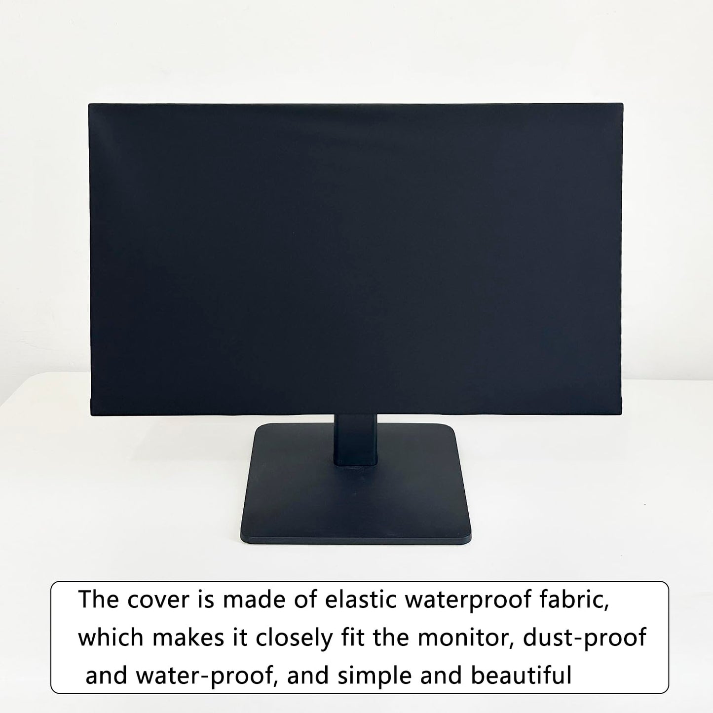 DEEP DEER Universal Monitor Dust Cover - Elastic Waterproof Fabric, Fits 19 21 22 23 27 Inch computer Screens, Dustproof, Water-Resistant, Pet Hair