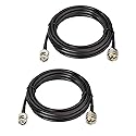 OLOEY BNC Male to UHF PL-259 Male RG58 Cable 10ft/3m for CB Ham Two Way Radio Antenna Amateur Radio Transceiver FM Transmitter Radio Scanner Arrester