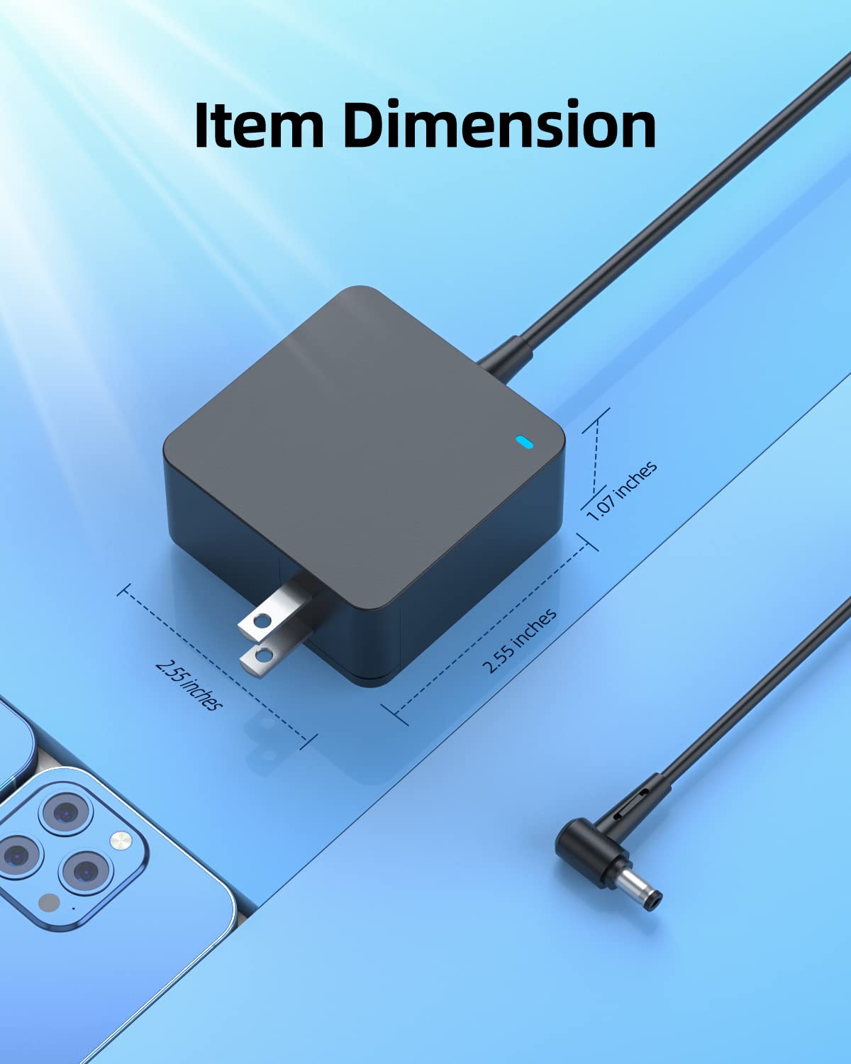 Superer AC Charger Fit for Transformer Book Flip Asus TP500 TP500L TP500LA TP500LB TP500LD TP500LN Laptop Portable 7.5Ft Long Power Supply Adapter