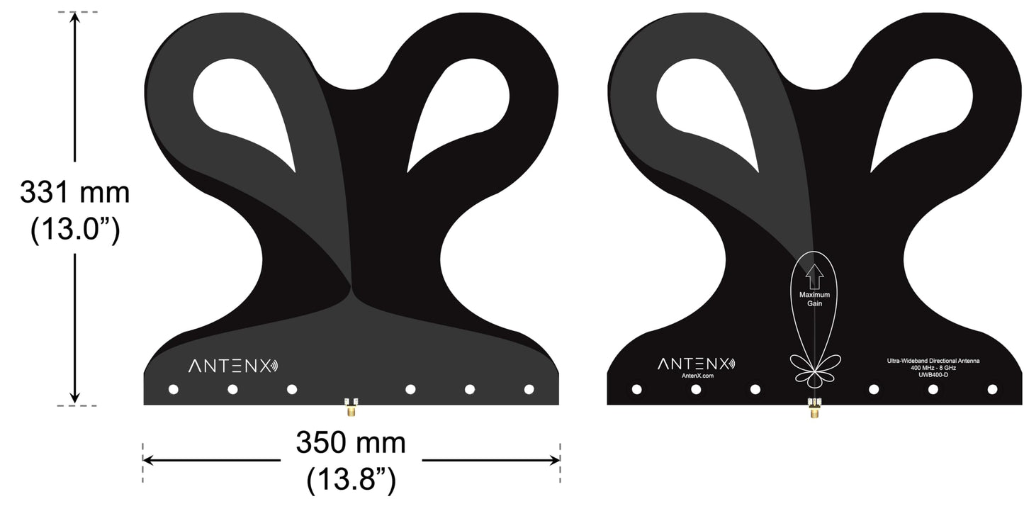 Broadband Directional Antenna (400 MHz to 8 GHz)