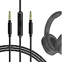 GEEKRIA Audio Cable with Mic Compatible with Skullcandy Hesh Evo/3/2, Venue, Riff 2 Headphones Cable, 1/8" (3.5mm) to 3.5mm Replacement Stereo Cord…
