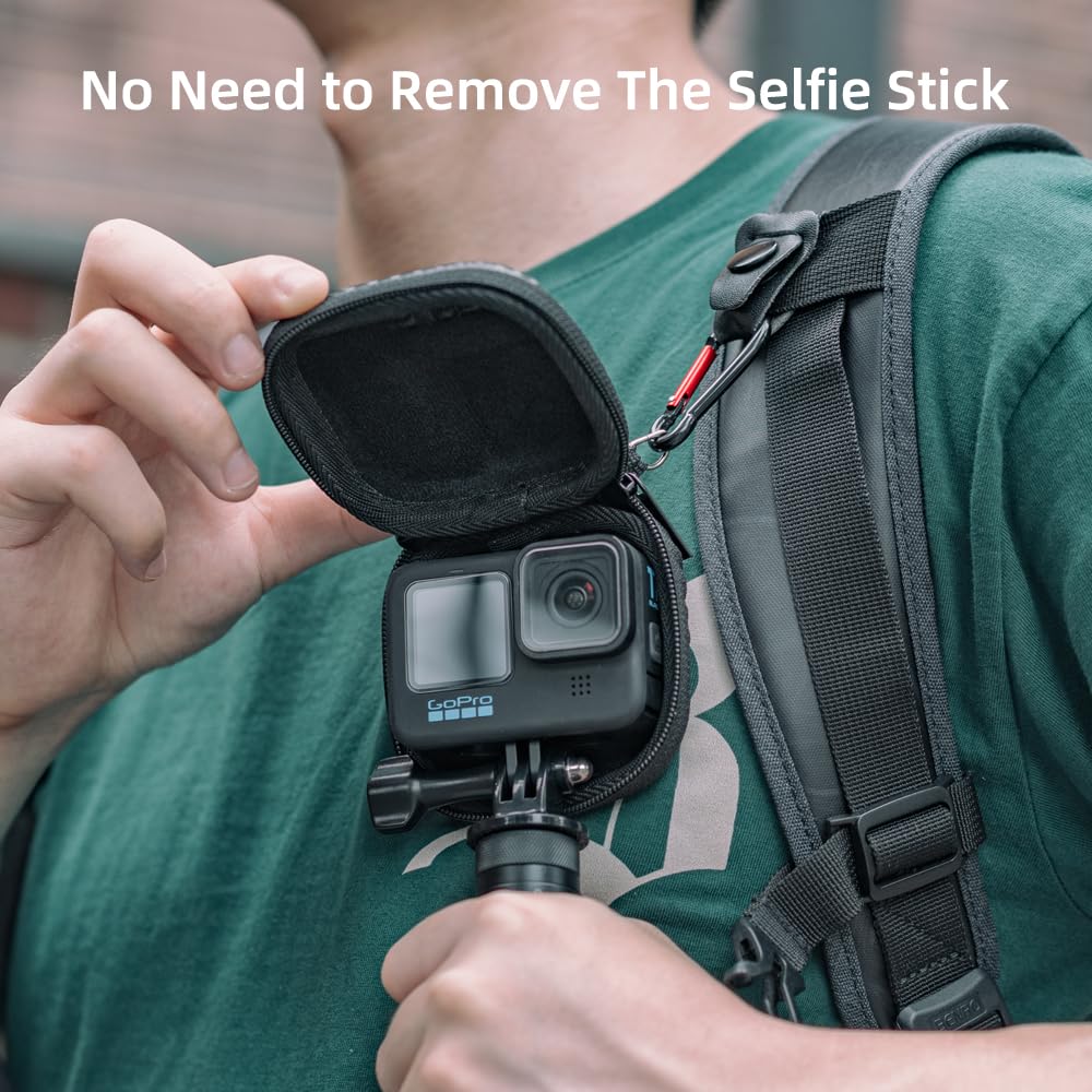 SUREWO Hard Carrying Case for GoPro Hero 13, Mini Hard Shell Carrying Case Travel Portable Storage Bag for GoPro Hero 12/11/10/9/8/7/6/5/4,DJI Osmo