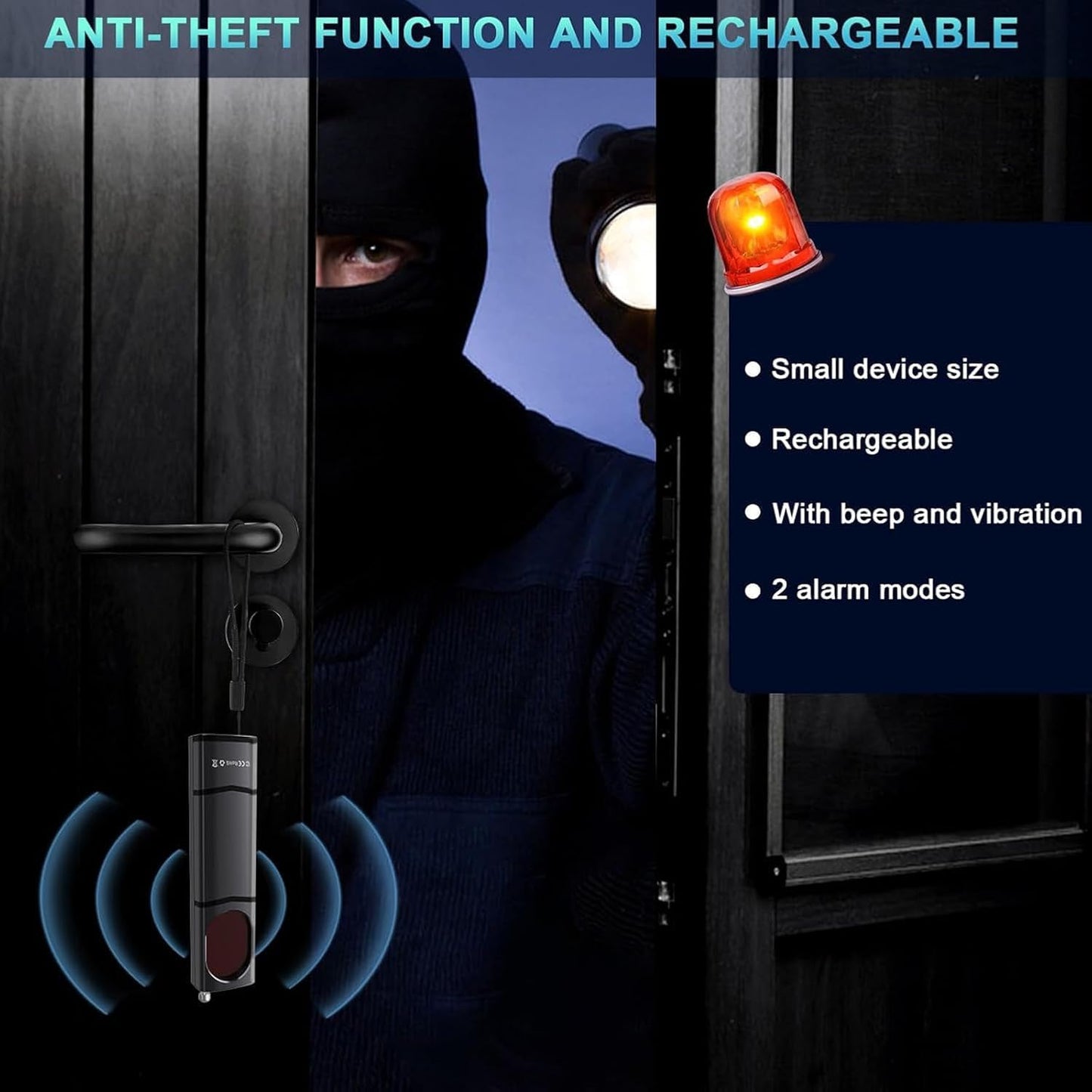 NuBits Hidden Camera Detectors,Spy Camera Finder,Portable Hidden Bug and Camera Detector,5 Levels Sensitivity 6 Modes,Wireless Rechargeable