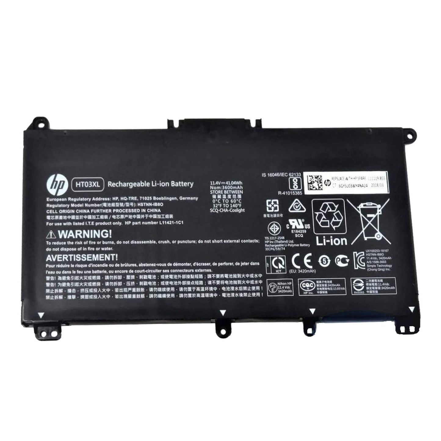 HP HT03XL L11119-855 Battery for Pavilion 15-DA 15-DB 15-DW 15-CS 15-DY 17-by 17-CA 14-CE 14-CF 14-DF 14-DQ 14-DK 15-CS0053CL 15-DW0033NR 15-DA0014DX