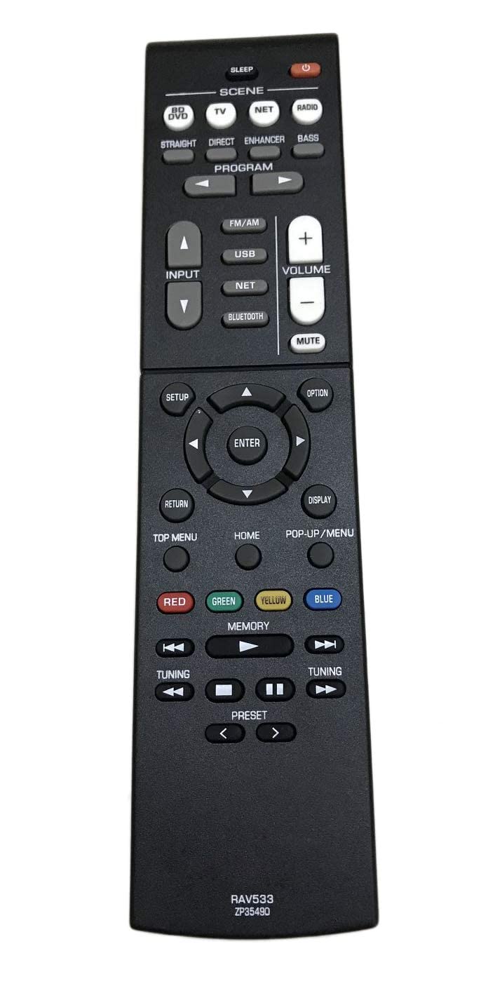 Replacement Remote Control for Yamaha RX-V379 RX-V381 RX-V383 RX-V385 RX-V483 RX-V579 RX-V581 HTR-3068 RX-V585 RX-V481 HTR-2067 RX-V479 RX-V479BL AV