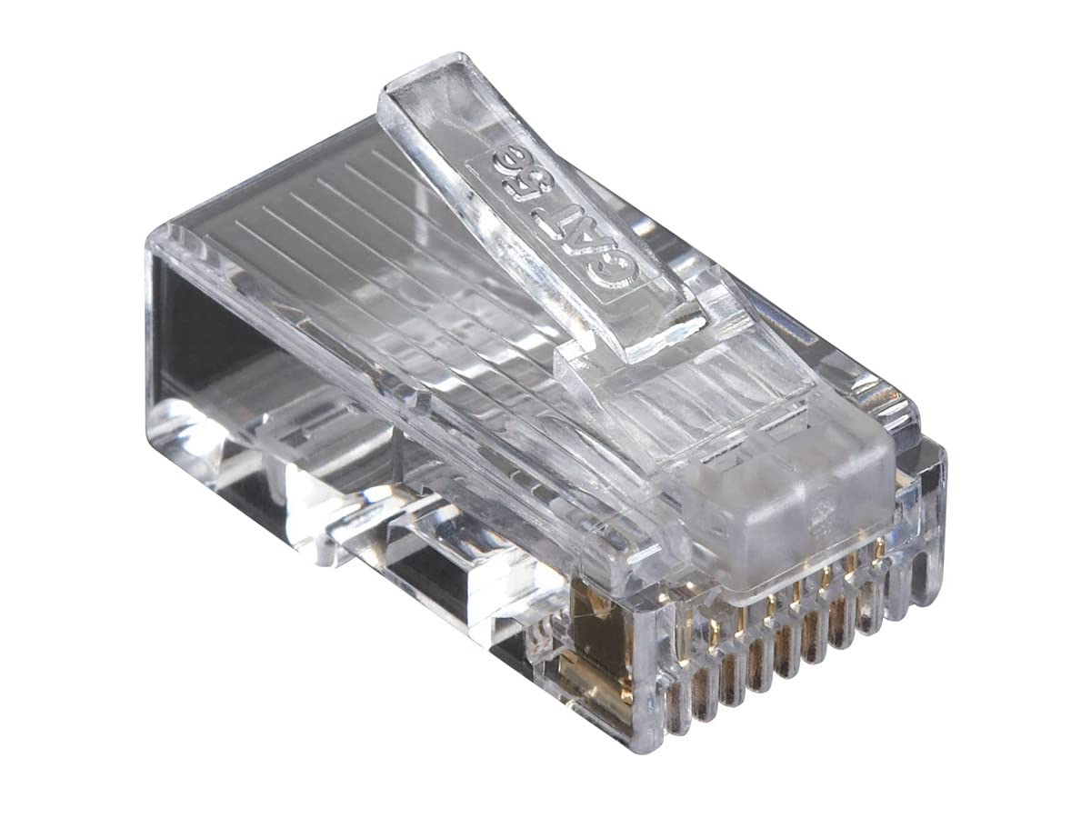 Black Box Modular Plug - CAT5E, Round Solid/Stranded Wire, UNSHIELDED, 50-Pack, GSA, TAA,
