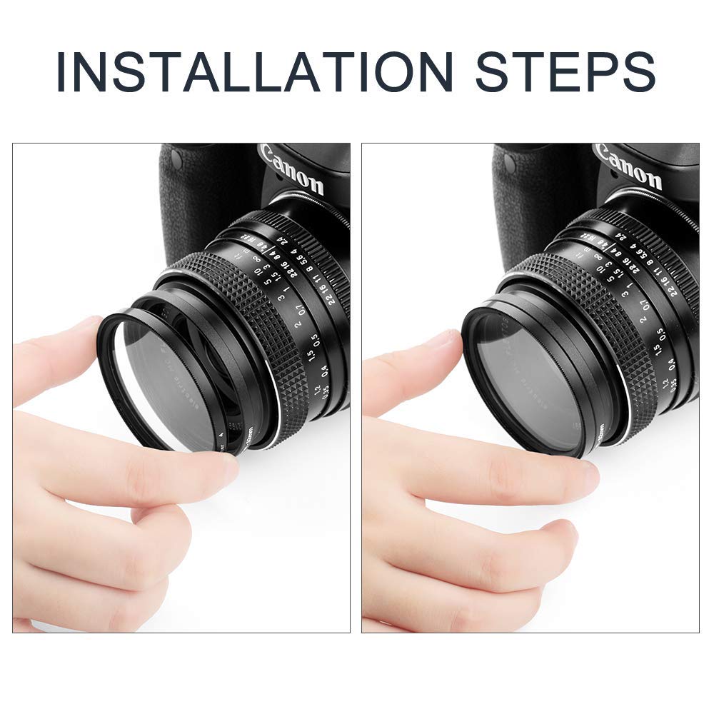 72mm Star Filter 4 Pieces Starburst Lens Filter(4 Points,6 Points,8 Points,12 Points) with Centre Pinch Lens Cap for Canon Nikon Sony Olympus Pentax