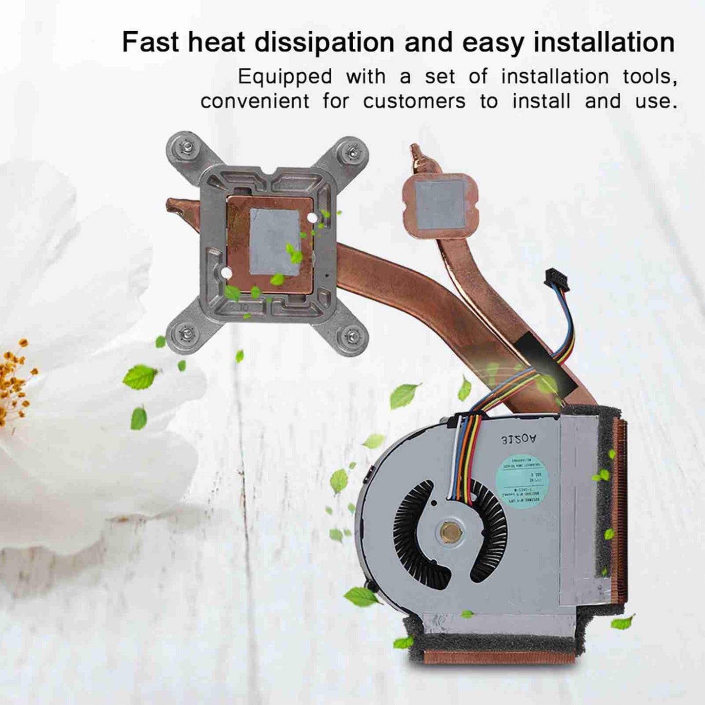 ASHATA CPU Cooling Fan, 13.4cm x 6.5in x 3.346in, For ThinkPad T430/T430i Laptops, 5-Pin Connector, Easy Installation, Includes Disassembling Tool Set