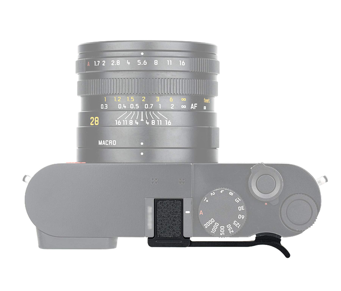 JJC TA-Q2 Thumbs Up Grip for Leica Q2 Camera, Leica Q2 Thumb Grip, Made of Premium Anodized Aluminium Alloy, Silicone Pad, Hot Shoe Grip for Leica Q2