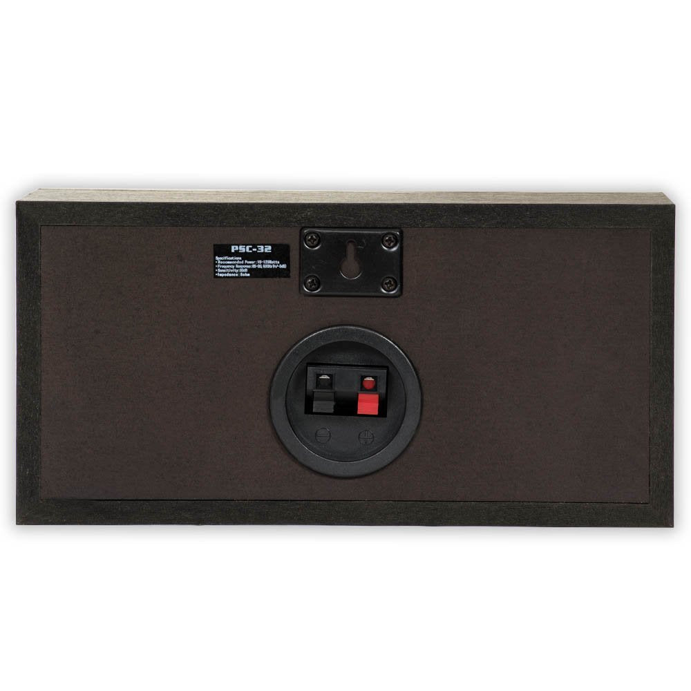 Acoustic Audio PSC-32 Center Channel Speaker 125 Watt 2-Way Home Theater Audio, Black