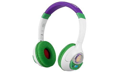 Toy Story 5 Buzz Lightyear Bluetooth Headphones for Kids, Wireless Headphones for School, Home or Travel