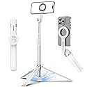 UBeesize 70" Auto-Open Magnetic Tripod for iPhone, MagSafe Selfie Stick with Remote, Portable Phone Stand for Recording, Travel and Vlogging