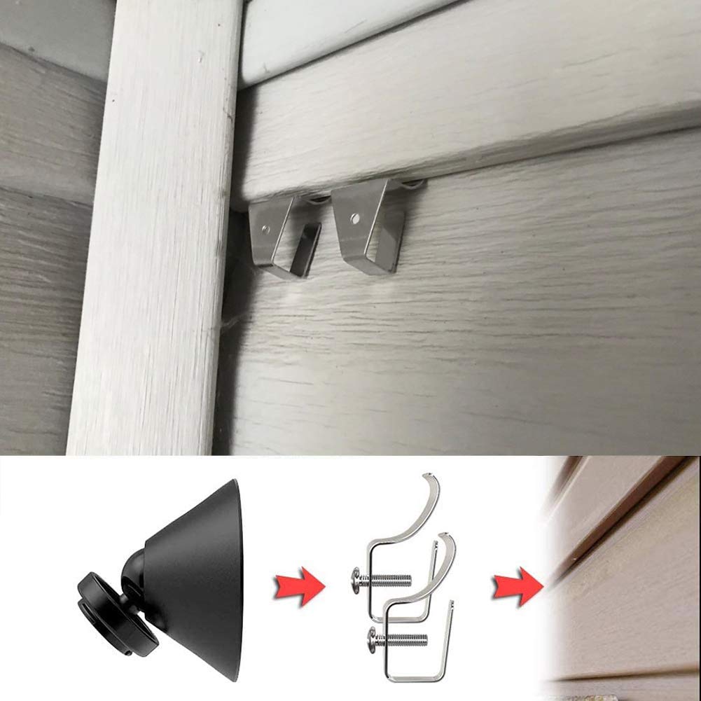 12-Pack Vinyl Siding Hooks for All-New Blink Outdoor Camera, No-Hole Needed Outdoor Siding Clips for Mounting Blink Outdoor Security Camera System