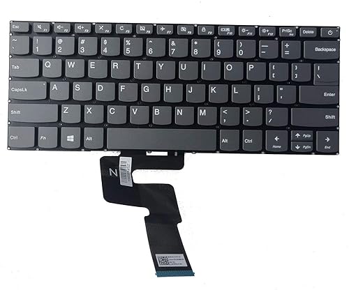 ndliulei New US Black English Laptop Keyboard (Without palmrest) for Lenovo ideapad 1 Slim 1-14AST-05