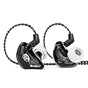 BASN Bsinger BC100 in Ear Monitor Headphones Universal Fit Noise Isolating IEM Earphones for Musicians Singers Studio Audiophiles (Black)