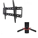 VideoSecu Tilt TV Wall Mount for Most 40"-80" Plasma LCD LED TV Flat Panel Display, Some Models up to 85" 90" with DVD DVR VCR Wall Mount M24