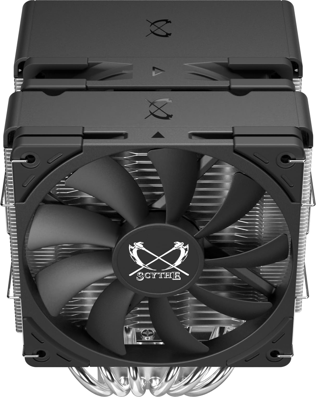 Scythe Fuma 3 CPU Air Cooler, Intel LGA1700, LGA1151, AMD AM5/Ryzen 120mm, Dual Tower, Black Top Cover