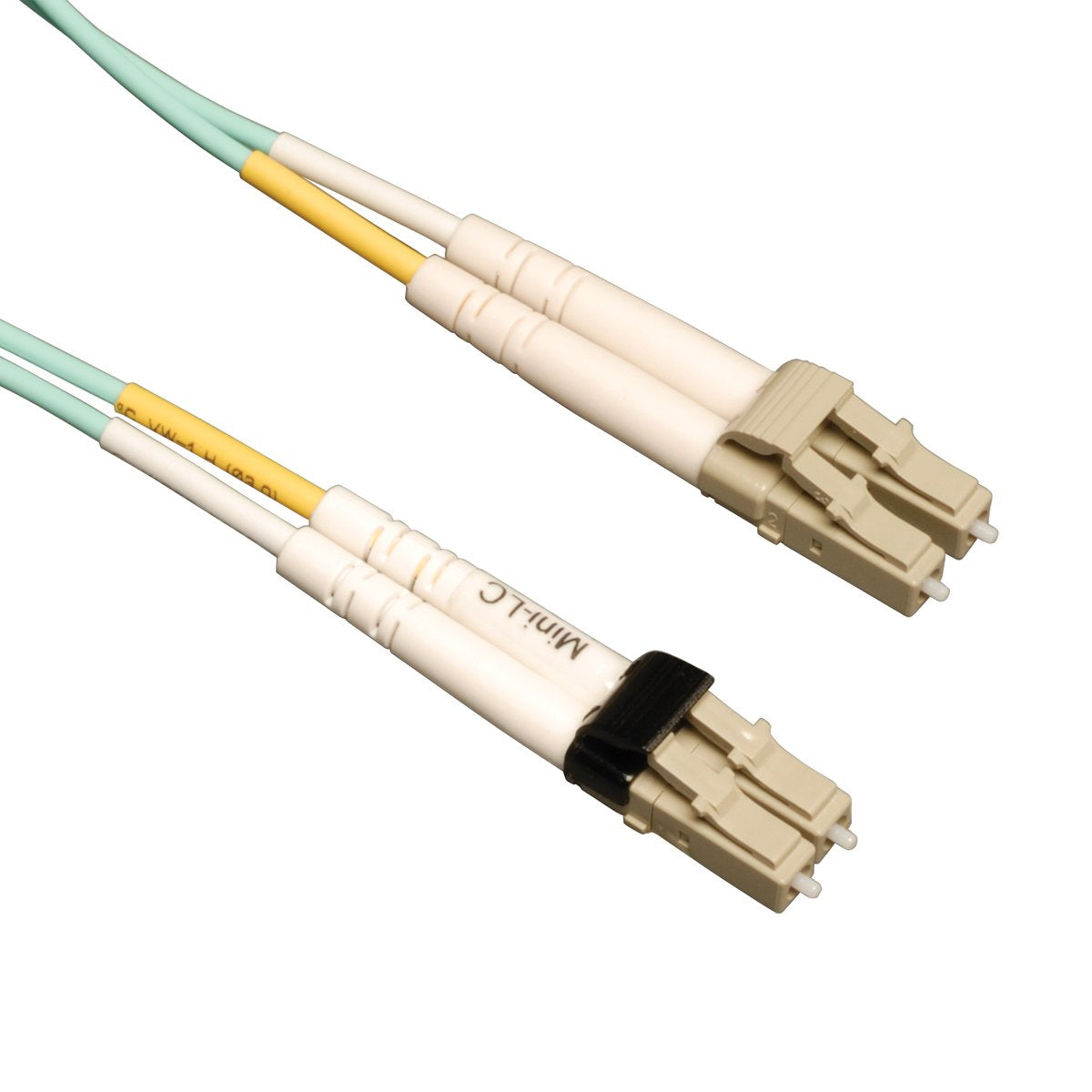Tripp Lite 10Gb Duplex Multimode 50/125 OM3 LSZH Fiber Patch Cable (Mini-LC / LC) - Aqua, 1M (3-ft.)(N836-01M)