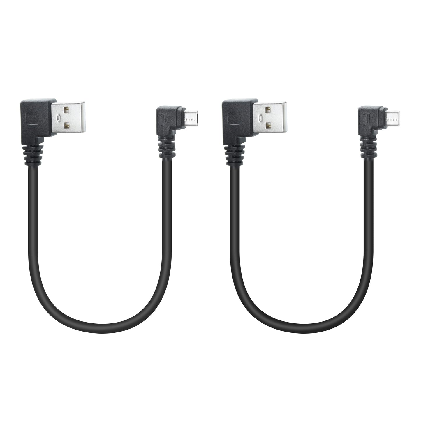 Maixbomr 90 Degree Micro USB Cable,25cm USB A Left Angle to Micro USB Left Angle Charging and The Data Transfer,for Phone and Dash