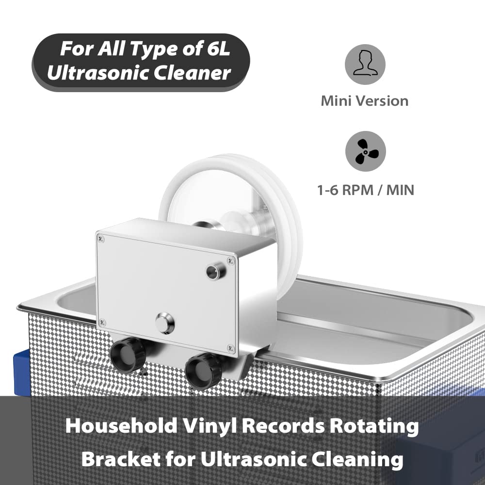 WEWU ROUNDS 12" LP 7" EP Vinyl Records Bracket for 6L Ultrasonic Cleaner Simple Version(No Ultrasonic Cleaner)