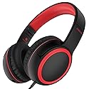 JOMILIN A10 Kids Headphones With Microphone, Lightweight Folding Stereo Bass With 1.5M No-Tangle Cord, Portable Wired for Smartphone Tablet Computer…