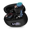 UrbanX True Wireless Bluetooth Earbuds + Charging Case, Black, Dual Connect, IPX5 Water Resistance, Bluetooth 5.2 Connection, Balanced, Bass Boost…