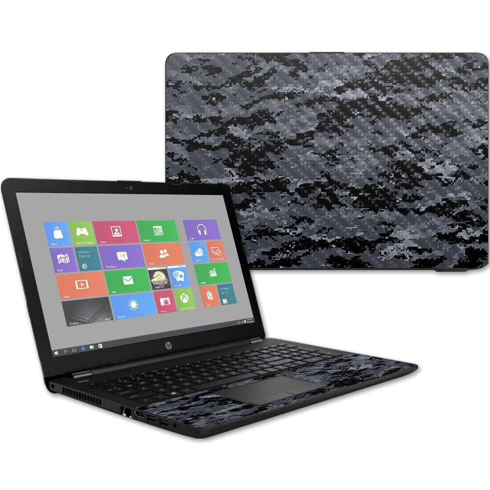 MightySkins Carbon Fiber Skin for HP 15T Laptop 15.6" (2017) - Digital Camo | Protective, Durable Textured Carbon Fiber Finish | Easy to Apply…