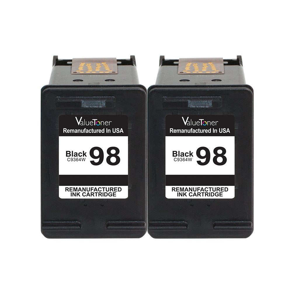 Valuetoner Remanufactured Ink Cartridge Replacement 4 Pack for HP 98 & 95 CB327FN (2 Black,2 Tri-Color) for HP Officejet