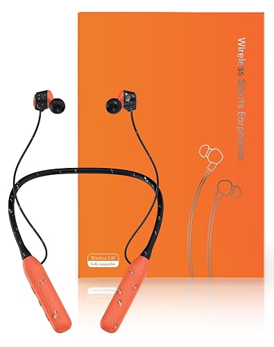 JL&MI Neckband Bluetooth Headphones, 1000H Extra Battery Life Magnetic Earbuds Noise Cancelling, 80H Playtime Running Headphones Around Neck with Mic