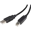 StarTech.com 3 ft USB 2.0 Certified A to B Cable - M/M (USB2HAB3), Black