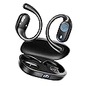 Eigsupia Open Ear Headphones Wireless Bluetooth - 5.3 Bluetooth Earbuds with LED Digital Display, IP54 Waterproof, 36H Playtime, Lightweight Comfort…