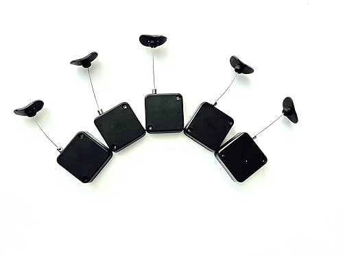 LORADAR 5Pack Retractable Security Cable Lock, Remote Control Security Lock, Remote Control Anti-Lost Rope for TV, DVD, Hardware Cable Lock ?No More