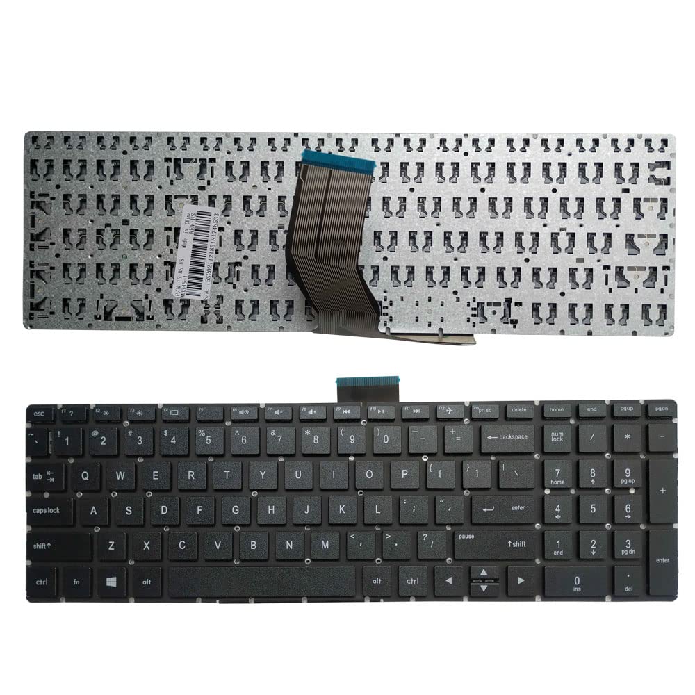 Laptop Replacement Keyboard Fit HP Pavilion 17-BS018CL 17-BS025CL 17-BS037CL 17-BS038CL 17-BS043CL 17-BS011DX 17-BS019DX US Layout (Black No