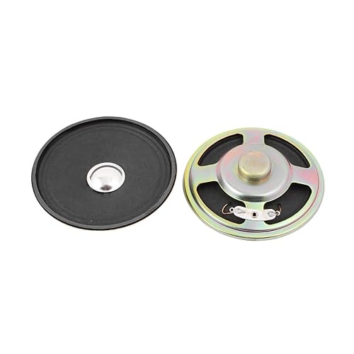 uxcell 2Pcs 76mm Dia 8 Ohm 3W Metal Shell Ultra-Thin Internal Mini Speakers Magnetic Loudspeaker