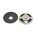 uxcell 2Pcs 76mm Dia 8 Ohm 3W Metal Shell Ultra-Thin Internal Mini Speakers Magnetic Loudspeaker