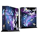 IT'S A SKIN Wrap Compatible with PS4 (R) Sony (R) PlayStation (R) Console - Decals Vinyl Stickers Overlay - glowing butterflies in flight