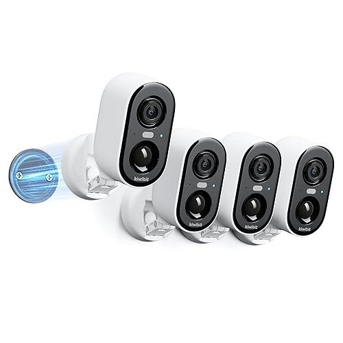 Kiwibit Security Cameras Wireless Outdoor, 2K Outside Camera for Home Security, Battery Camera, Magnetic Mount, AI Detection, Color Night Vision