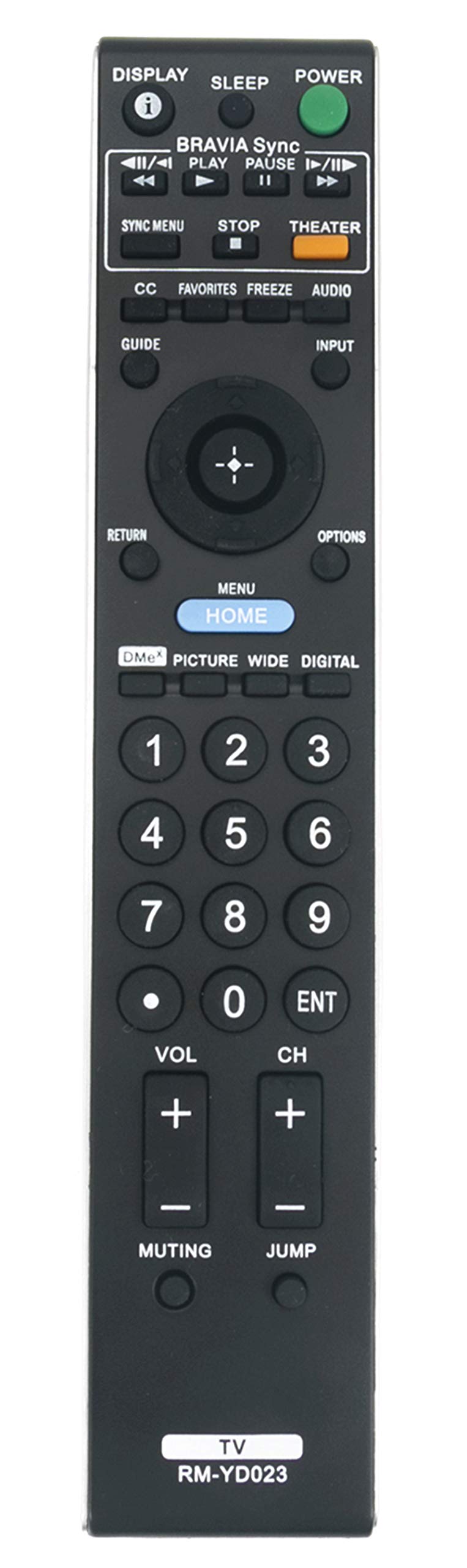New RM-YD023 Replace Remote fit for Sony Bravia TV KDL-32VL140 KDL-32XBR6 KDL-37XBR6 KDL-40V4100 KDL-40V4150 KDL-40W4100 KDL-40WL140 KDL-42V4100