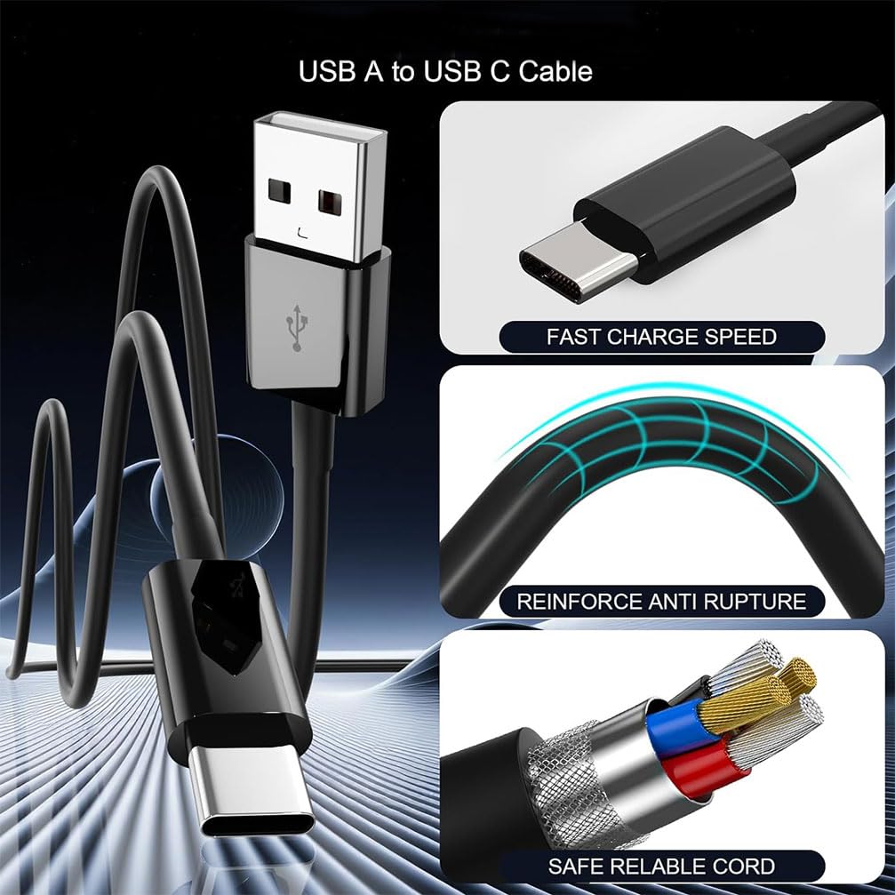 Podokas USB Type C Charger, Compatible with Beats Solo 4, Studio Pro Pill, Headphones Charger Compatible with Earbuds, Studio Buds Plus+ Flex, Fit Pro