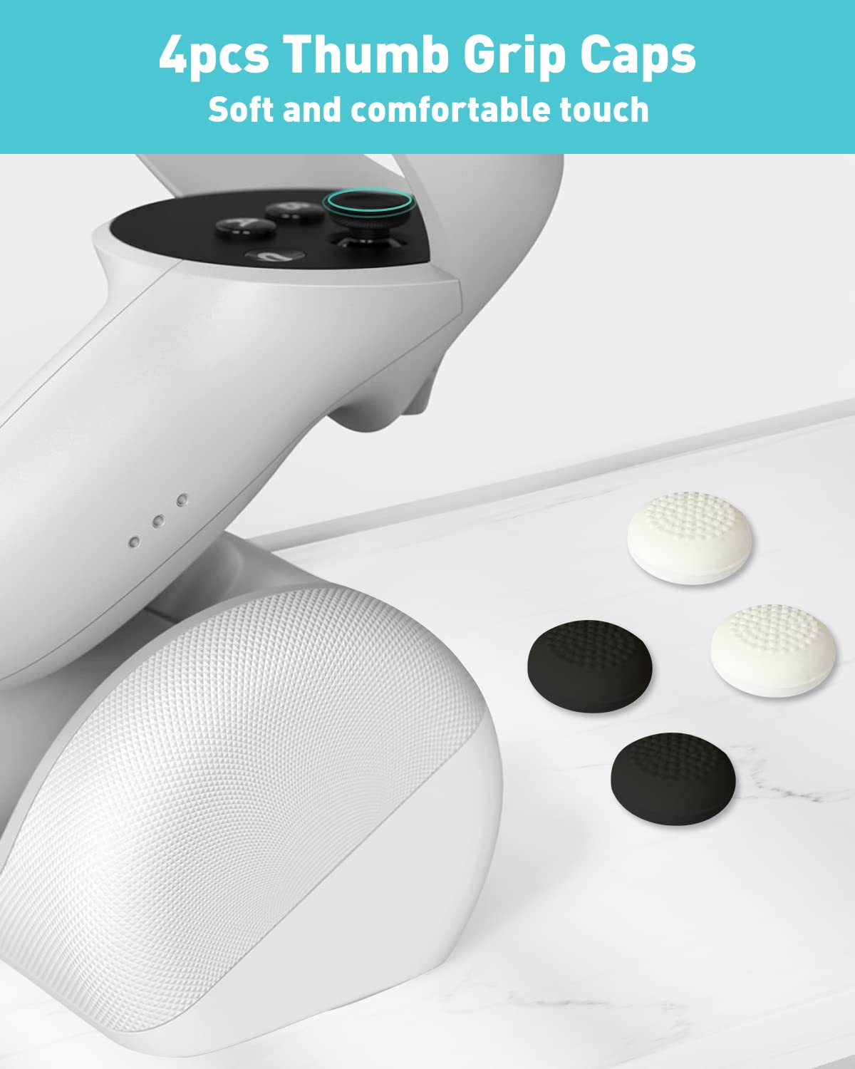Joystick Replacement Kit for Oculus Quest 2/3 Controller, OLCLSS Repair Accessories for Meta Quest 2/3 Controller, Include 2 Joysticks, T5