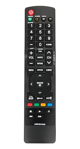 AKB72915206 Replaced Remote fit for LG TV 55LD520UAAUSWLUR 32LD450 47LD450 26LE5300 55LD520 19LD350 19LD350UB 19LE5300 22LD350 32LD320H 32LD325H