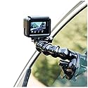 SUREWO Flexible Gooseneck Suction Cup Car Mount Holder for GoPro 13, Flexible Extension Car Windshield Mount with Phone Mount for GoPro Hero 12 11 10